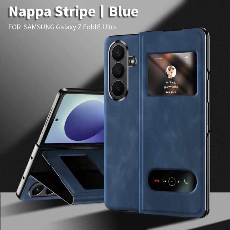 Z Fold 8 Ultra Leather Case Business Full Body Shockproof Protective Cover Foldable Phones