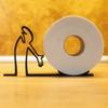 Creative Human - Shaped Label Holder Artistic Desktop Bathroom Minimalist and Practical Roll Paper Holder 3D Printing Decoration
