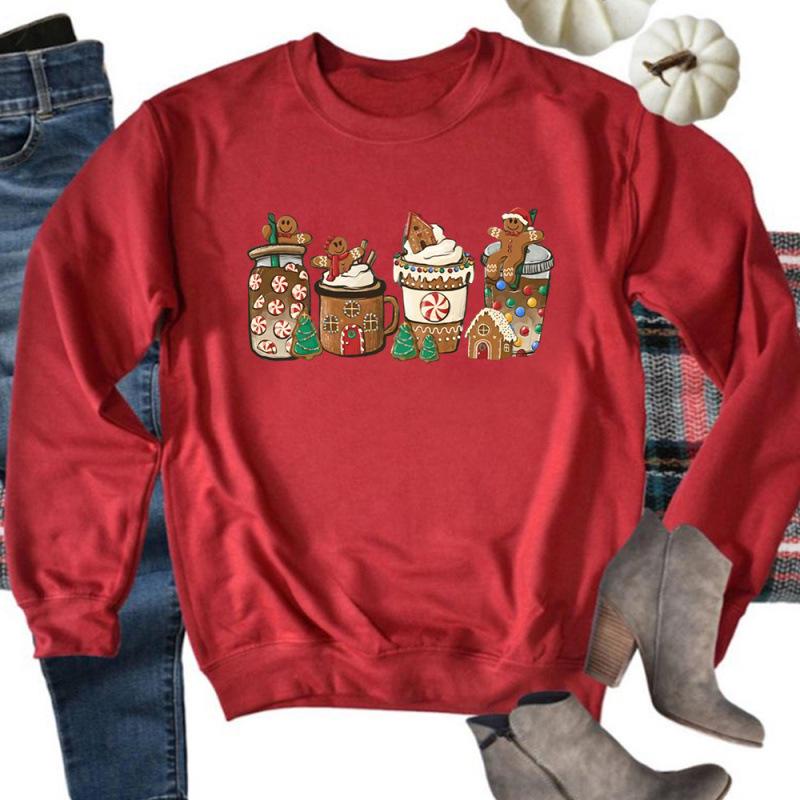 2025 Unisex Christmas Long Sleeve Hoodie - European & American Style