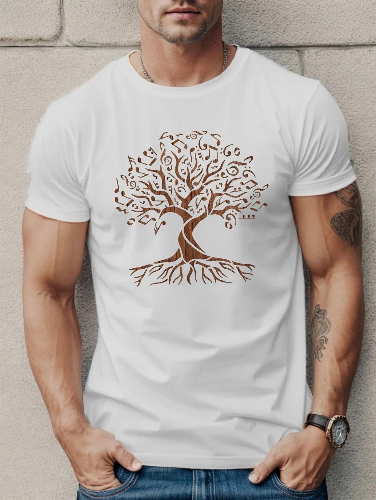 Tree of Life Men s Graphic T-Shirt Spiritual Nature Casual Tee Gift M