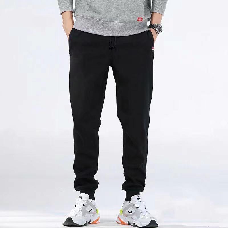 Winter Lambswool Warm Casual Pants Men's Fitness Jogging Sweatpants Male Bottoms Fleece Straight Trousers M-5XL