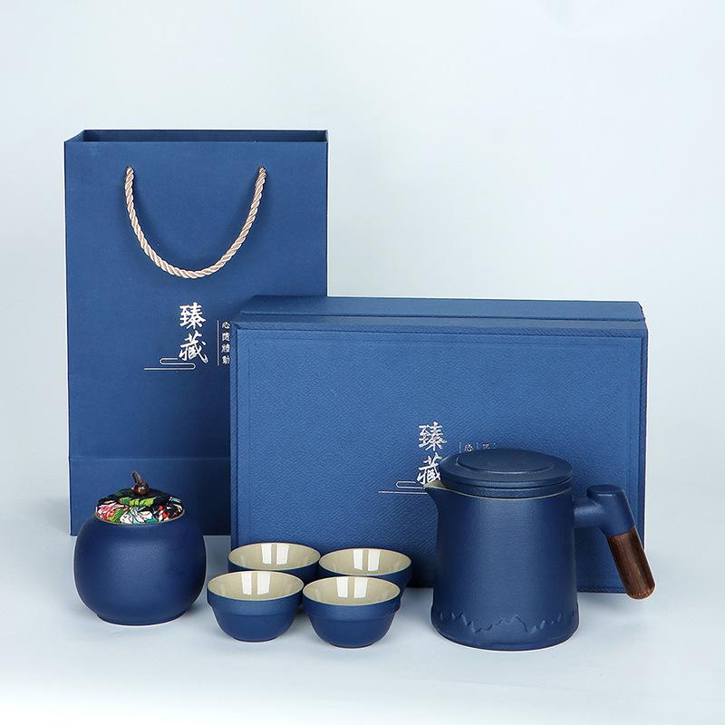 Corporate business gift set Practical coarse pottery cup Company holiday annual meeting opening event side gift Team building gift