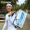 TOSWIM Swimming Bag, Dry And Wet Separation, Waterproof Storage Bag, Crossbody Fitness Bag, Silver