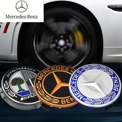 4PCS 75mm Car Wheel Center Cap Hub Covers Badge Accessories For Mercedes Benz AMG C E S GLE CLC Class W204 W203 W205 W124 W221