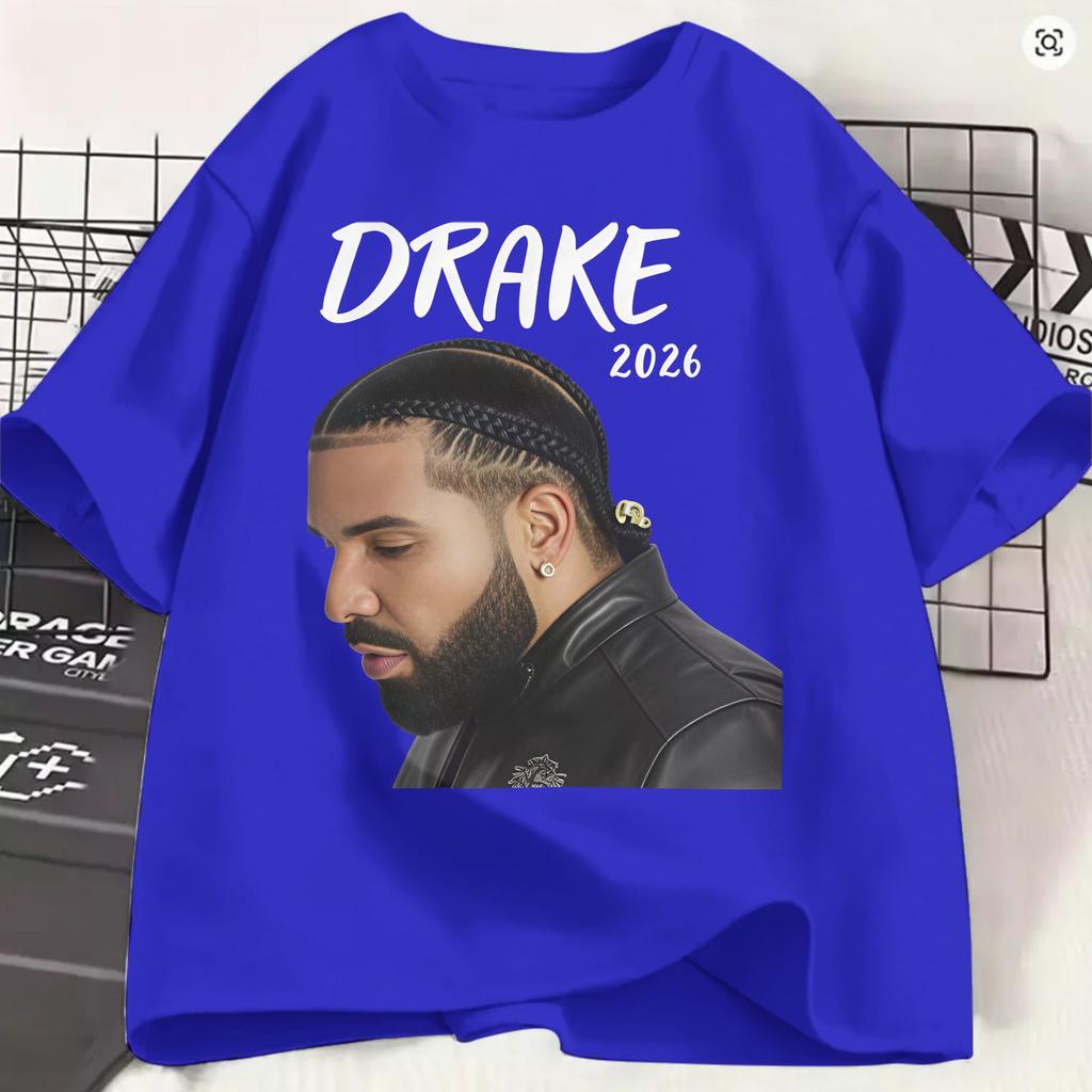 Rapper Drake Iceunisex Album 2026 Tshirt Summer Hippie T Shirts Unisex Cotton O Neck Plus Size 5xl Tees Shortsleeved Awesome Tops