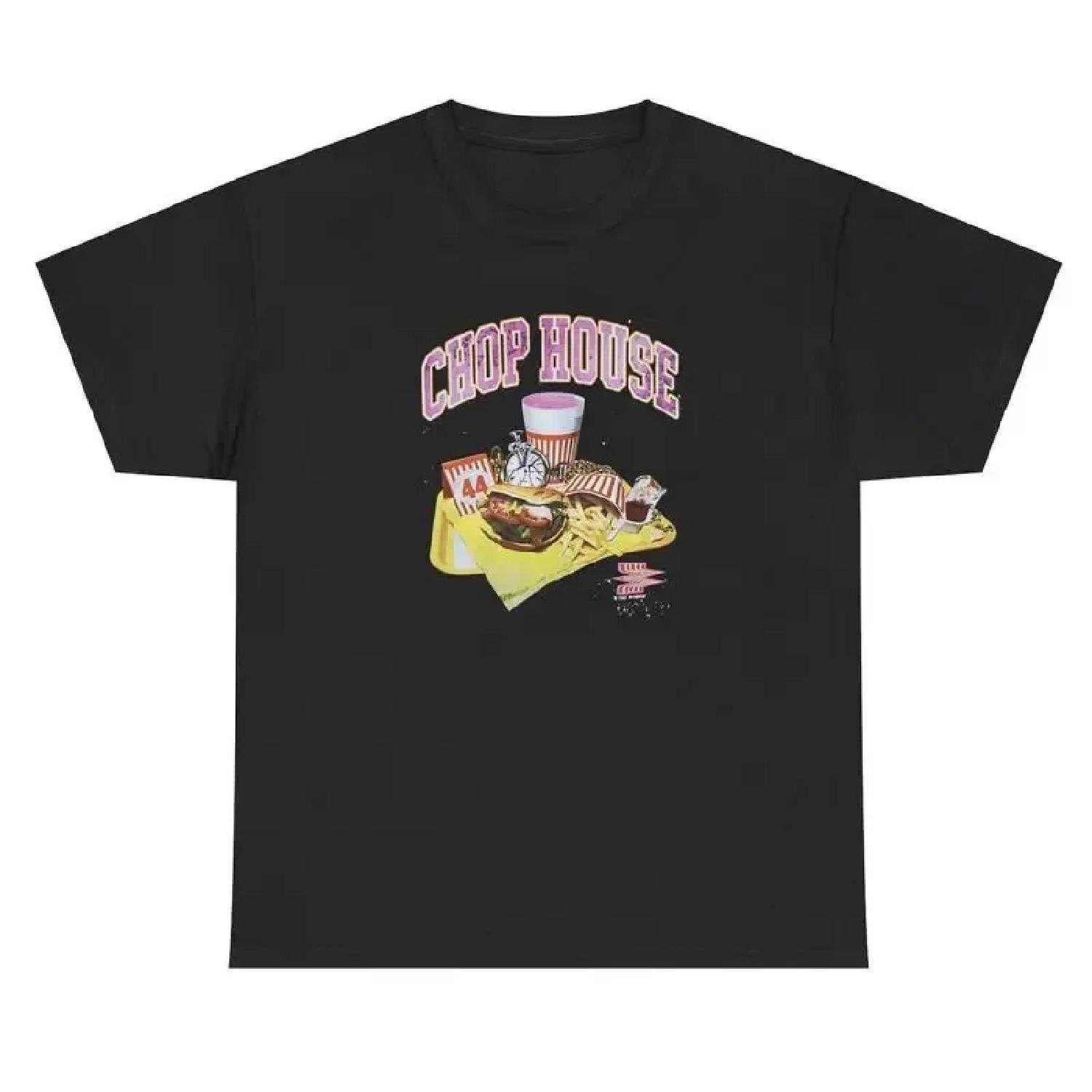 Chop House Lean Burger Rap Style Meme T Shirt Funny Rap Bootleg Graphic Tee XXXXXL разноцветный