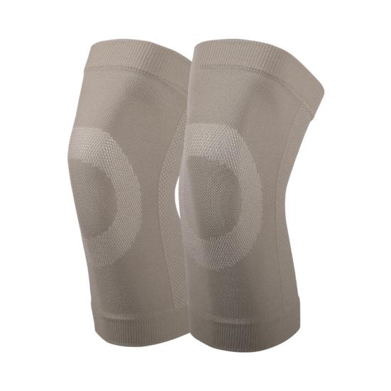 

1 пара наколенников 3D трехмерное плетение высокоэластичная силиконовая полоса дышащие противоскользящие защита коленей ультратонкая поддержка коленей M серый