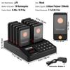 Restaurant Pager System, Wireless 400m Long Range Lineup Waiting Queue Signal, Guest Customer Calling Beepers with Vibration & Flashing, 10 Buzzers