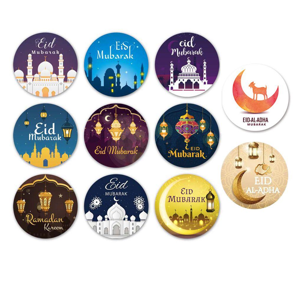 

Поставки, украшения для выпечки, подарочные коробки, печать, этикетка, наклейка Ид Мубарак, Рамадан, исламский мусульманский декор