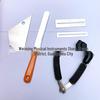 Guitar Fret Leveling and Sanding Tool Set with Stainless Steel File and Ruler