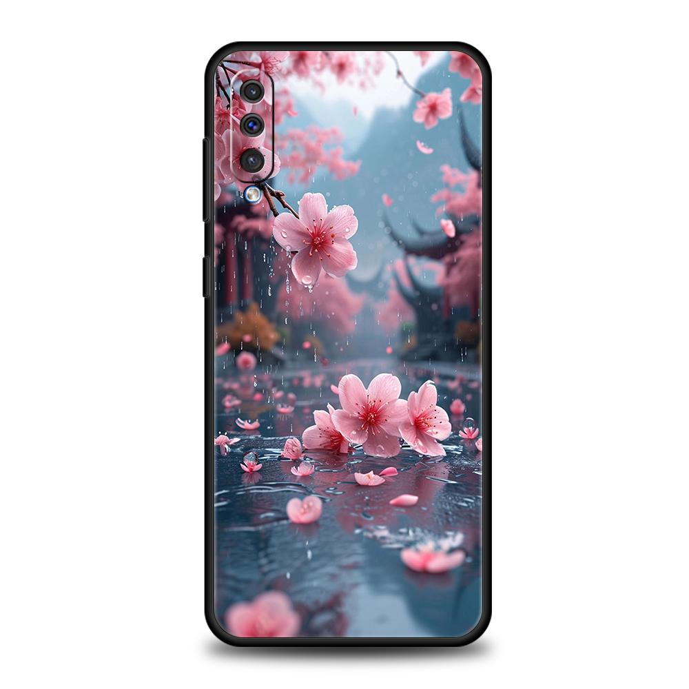 

Розовый чехол с цветами сакуры для Samsung Galaxy A24 A13 A53 A73 A33 A22 A12 A02 A03 A05 A70 A50 A10 A20 5G Samsung A33 5G