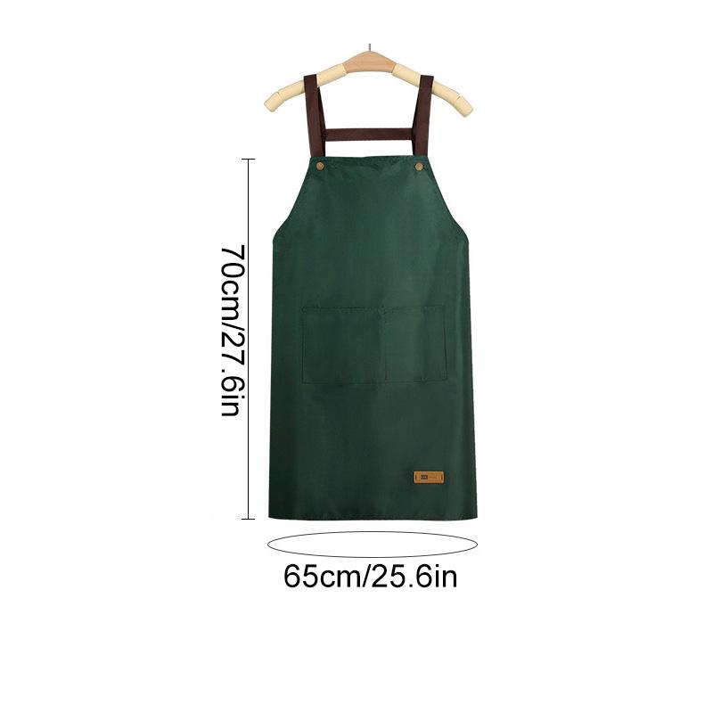1 Stück Latzschürze Herren Damen Ölfest Haushalt Kochen Backen Küchenzubehör Kochschürze Küche Wasserdichte Schürze