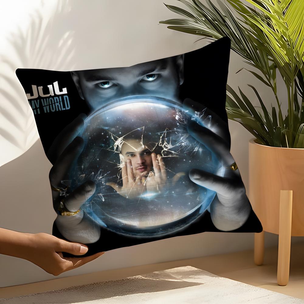 Singer Music JJUL JJulien Mari Pillow Case Linen Cushion Covers For Decorative Sofa Home Pillows Case Car Chair Pillows Cases
