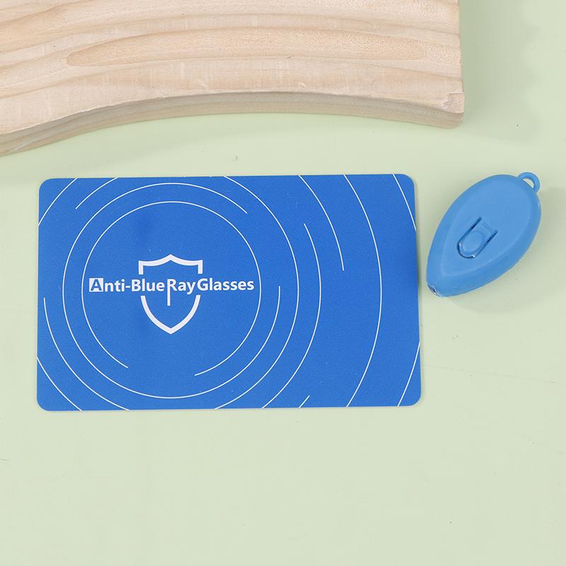 PVC Anti-Blaulicht Testkarte Testlicht Brille UV-Test Zubehör Wiederverwendbare Blaulicht-Erkennungskarte Generatorkarte