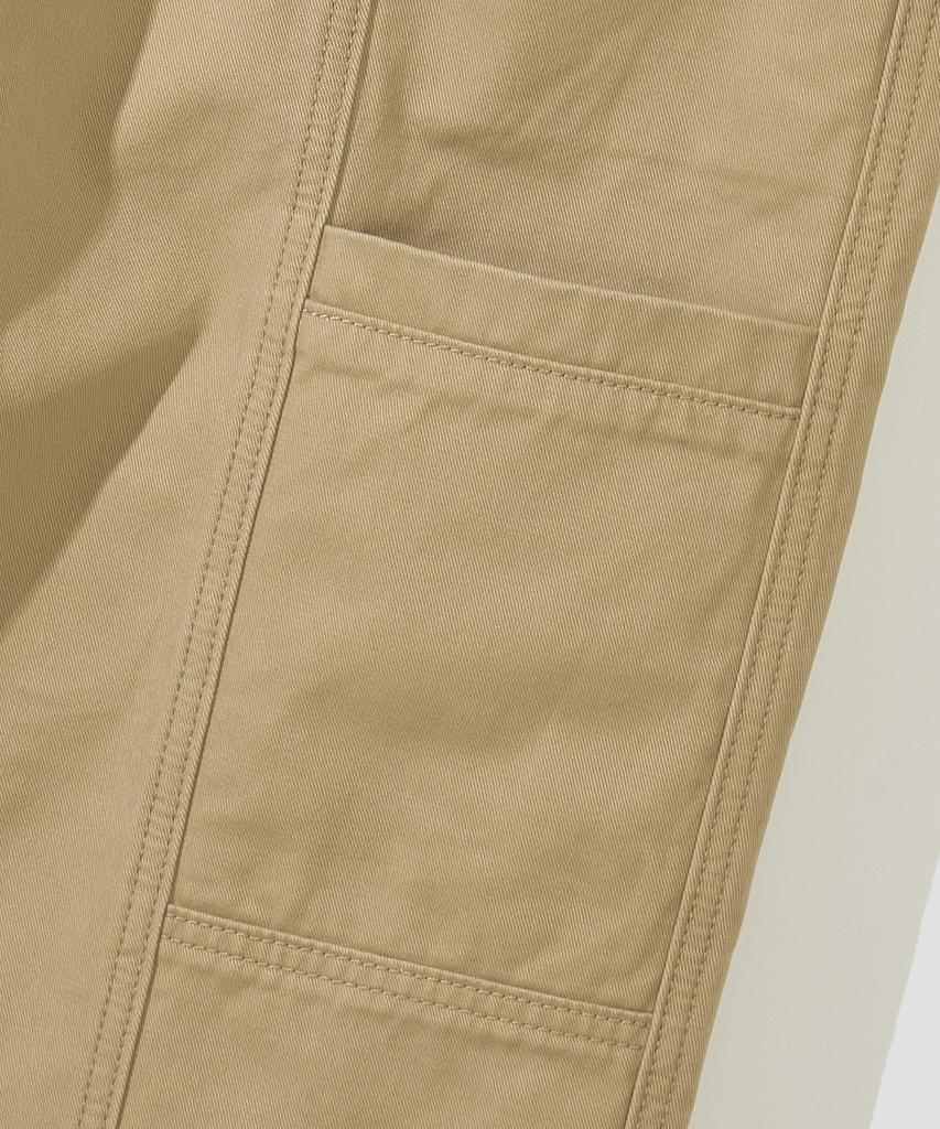 AGOD Side Cut Pocket Peachskin Cotton Pants [Beige]