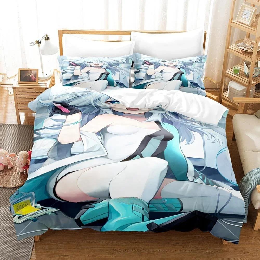 3D Printed Anime Kawaii Girls' Frontline Bedding Set Single Twin Full Queen King Size Bed Set Adult Kid Bedroom Duvet Cover Sets