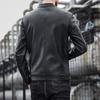 Neue Top-Lederjacke PU-Ledermantel Weiches Leder Herren Herbst und Winter Leichtes Business Casual Stehkragen Einfache und vielseitige Herrenjacke
