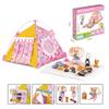 Play House Simulated Camping Mini Camp Tent Playthings Ideal for Girl Portable Miniature Skateboard Doll Tent Home Interaction Children Game