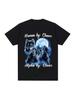 Human By Day Sigma By Night Funny Wolf Graphic T Shirt Men Women Casual Cotton Short Sleeve Oversized T-Shirts Streetwear 23