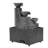 Indoor Water Fountain Electric-LED Decorative Tabletop Ornament Statues Plastic