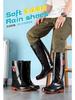 Men's High-Top Waterproof Non-Slip Work Boots with Rubber Sole