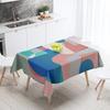 Waterproof Abstract Geometric Tablecloth Resistant Party Decoration Restaurant Cafe Dining Table Tablecloths