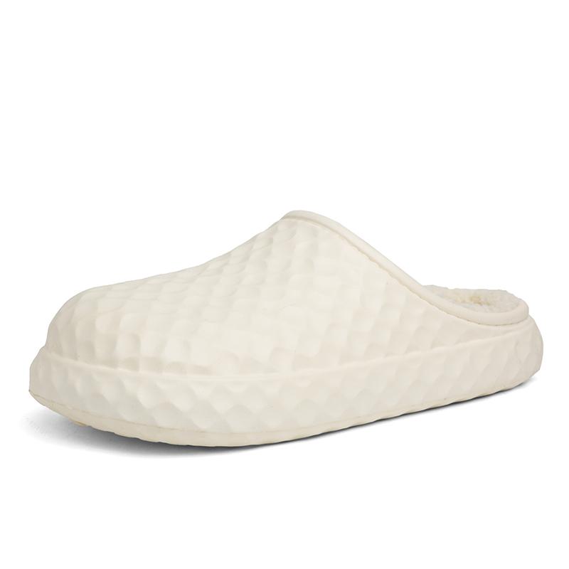 Men Warm Winter Cotton Shoes Women Warm Fur Home Slippers EVA Non-Slip Plush Slippers Indoor Couple Thick Sole Footwear Slides