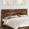 Headboard with Smoked Oak Finish 200 Cm Engineered Wood