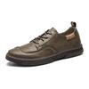 Fashion 2025 High Quality Leather Casual Shoes Luxury Brand Men's Lightweight Flat Shoes Lace-up Oxford Comfortable Outdoor Walk Shoes