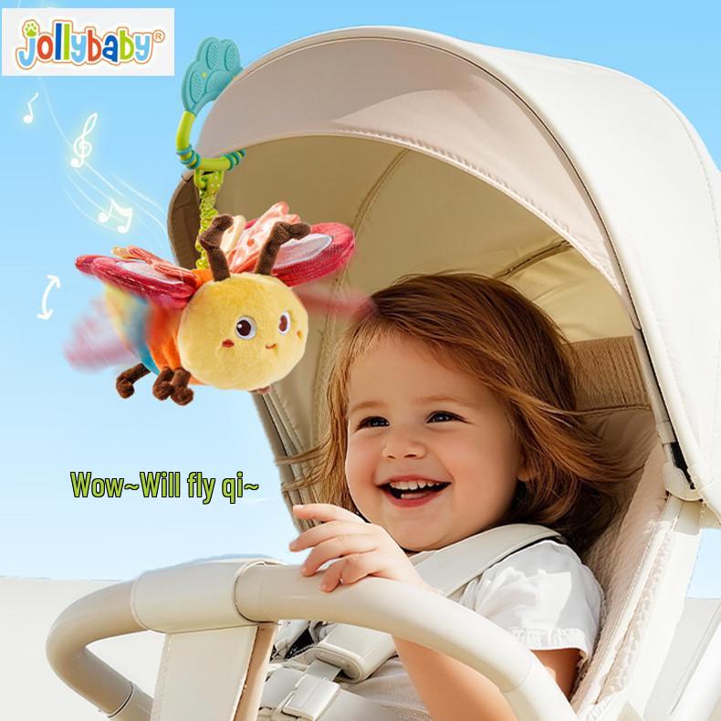 Jollybaby Insect Plush Hanging Mobile - Soothing Crib and Stroller Toy for Babies 0+