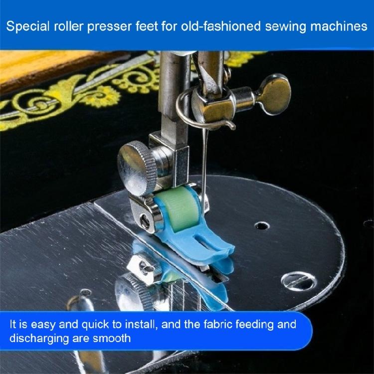 Quick Install Sewing Presser Foot For Thin Thick Fabric Household Sewing Machine Roller Presser Foot Replacement