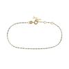 Perte Lume Gelb Weiß Armband 14 Karat Gelbgold