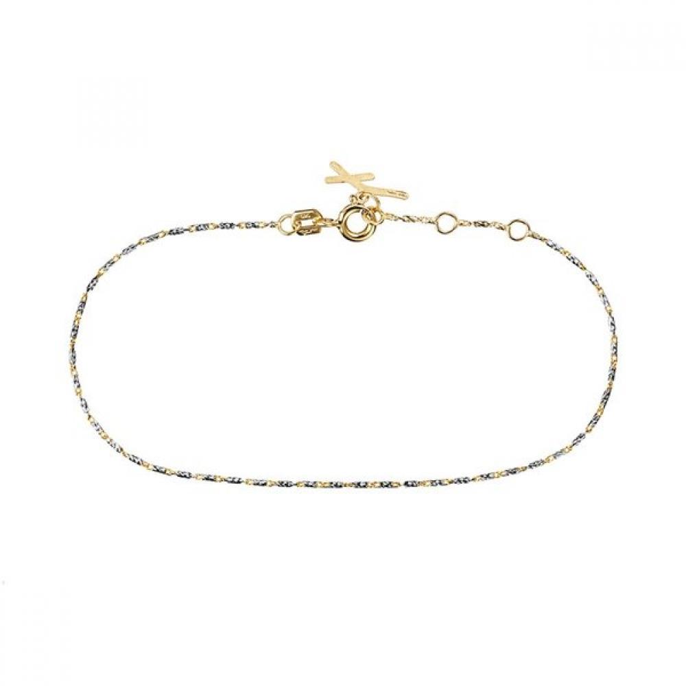 

Perte Lume Yellow White Bracelet 14k Yellow Gold Single option
