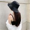 Foldable Raw Edge Fisherman Hat Sunshade Sun Protection Basin Cap Thin Bucket Hats  Women