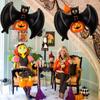 20pcs Halloween Bat Pumpkin Decoration Balloon Photo Prop For New Year Birthday Party Horror Scene Decor Spooky Festive Gift