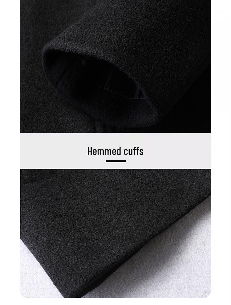 Men's Wool Blend Lapel Jacket for Middle-Aged and Elderly - Spring/Autumn Casual Outerwear