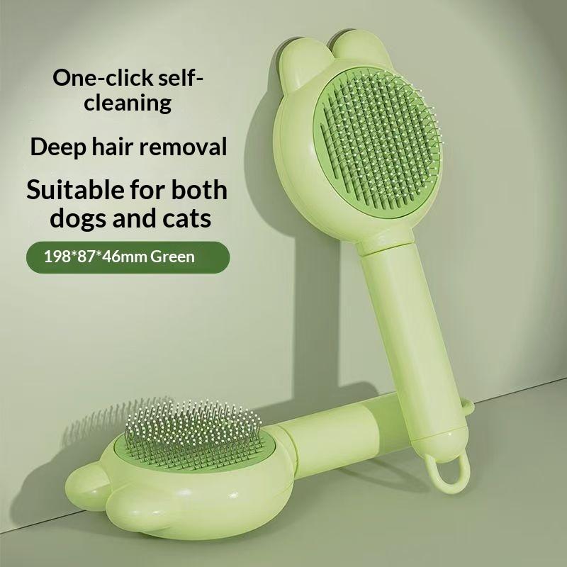 Self Cleaning Pet Grooming Brush Reduce Household Shedding Hair Remover Comb for Dogs Cats Pet Owners