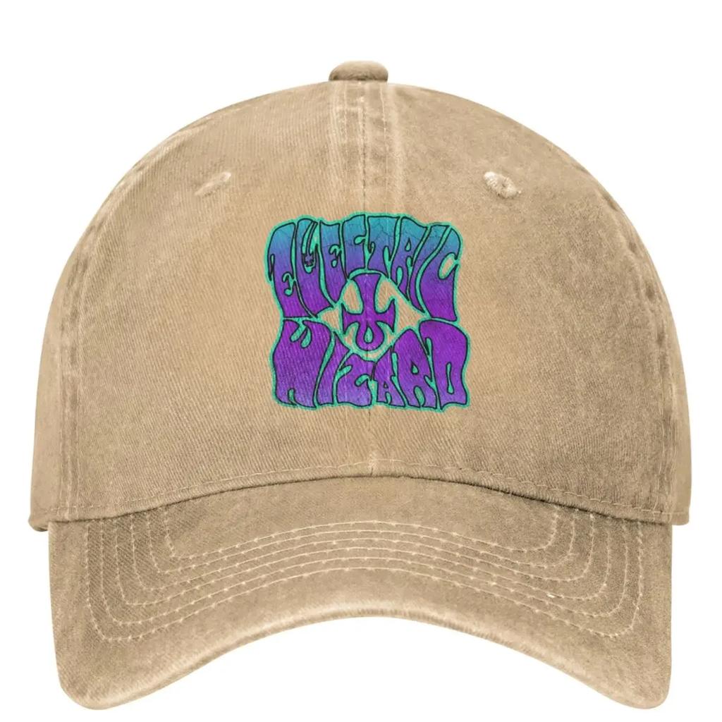 Unisex Electric Wizard Band Logo Baseball Cap Classic Distressed Washed Dad Hat Adjustable