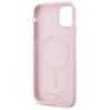 Etui do iPhone 11 Karl Lagerfeld Silicone MagSafe Różowe
