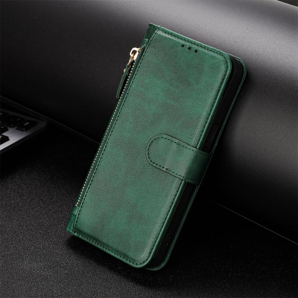 

Magnetic Leather Zip Wallet Card Phone Case For Oppo Reno 14 13 12 11 9 8 7 OPPO Find X9 X8 X7 X5 Flip Phone Cover OPPO Find X9 Pro