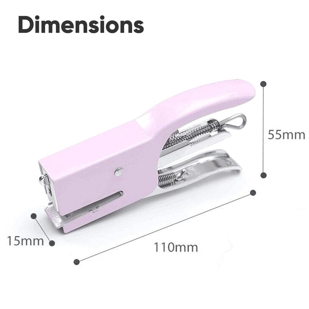 Metal Handheld Stapler Office Desk Stapling Tool Stapler for Office Portable Desk Stapler Smooth Action for Paper Craft School