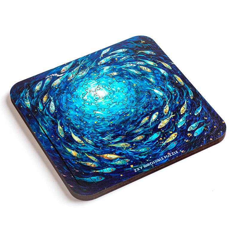 

Starry Sea Jigsaw Puzzle: Immersive Decompression Birthday Gift, Children s Educational Creative Wooden Art Display