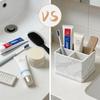 Silicone Bathroom Tray for Toothbrushes & Makeup Storage