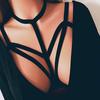 Sexig Kvinnor Tjej Elastic Cage BH Bandage Strappy Halter BH