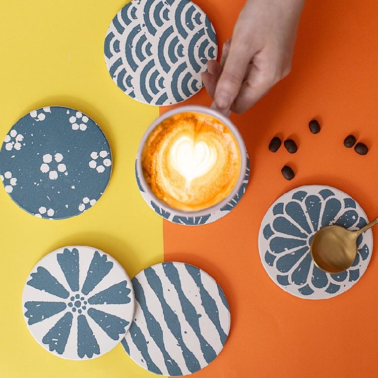 Diatom Mud Coaster Absorbs Cutlery Insulation Anti-scalding Coaster Table Decor