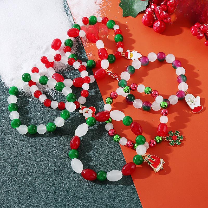Christmas Style Crystal Beaded Women's Bracelet