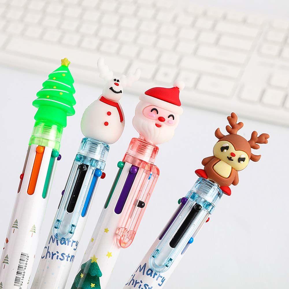 Claus Office School Writing Supplies Snowman Oil Pen Xmas Ball Pen Christmas Ballpoint Stationery