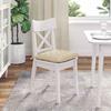 Seat Cushions 4 Pcs Cream 40 X 40 X 6 Cm Fabric