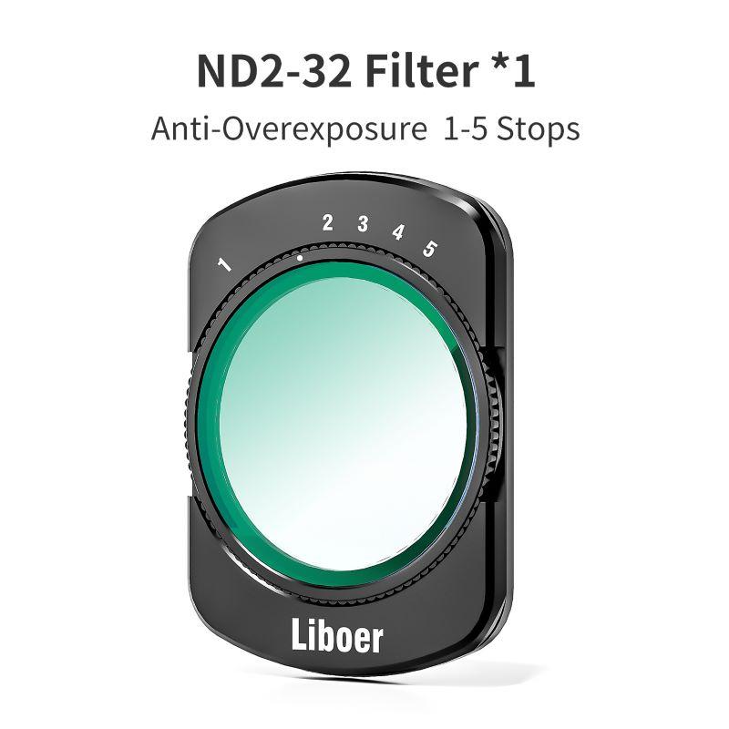 Filters for DJI Osmo Pocket 3 Magnetic Lens Filter UV ND2-32 CPL Wide-Angle Black Mist 1/4 Compatible with Pocket 4 Filter Set 6