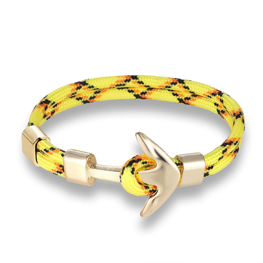 European and American Trends, Boat Anchors, Men's Aircraft Bracelets, Polyester Rope Jewelry